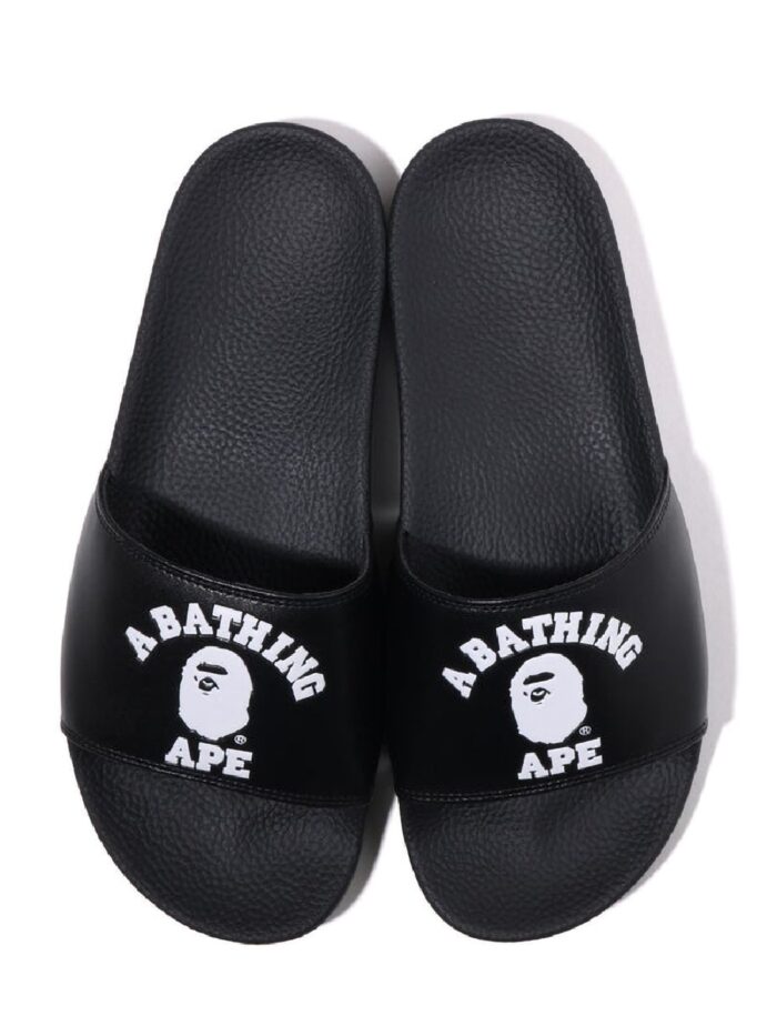 A Bathing Ape College Slide Sandal Online Exclusive - Black