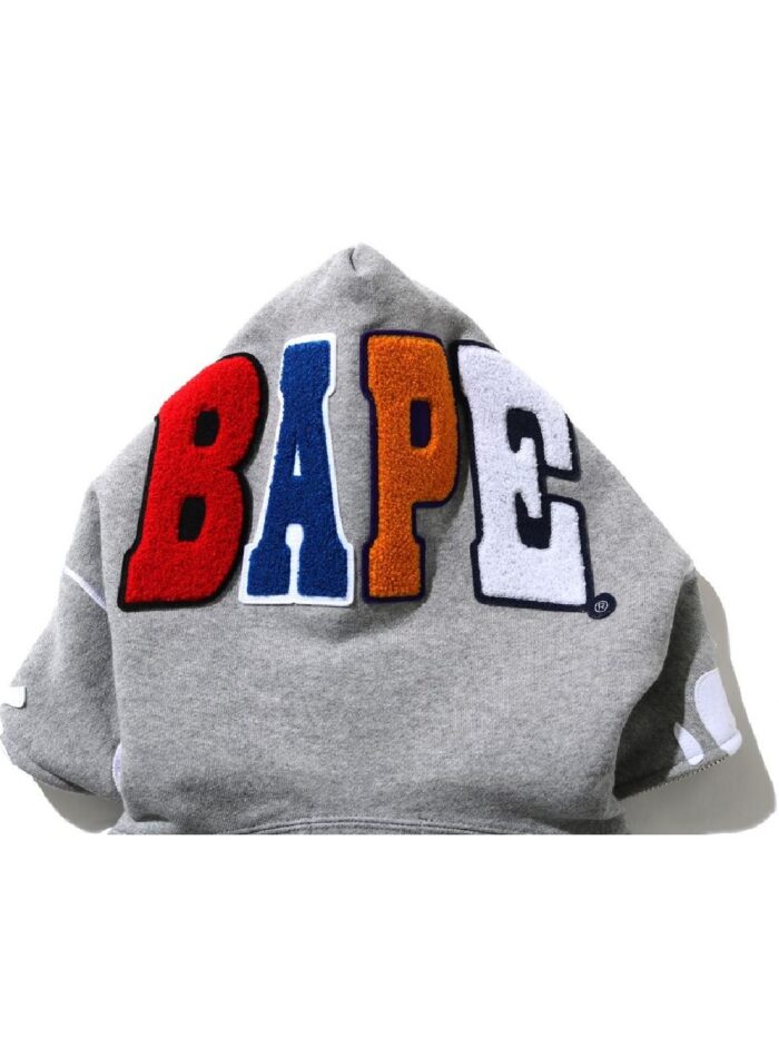 BAPE 2nd Ape Full Zip Hoodie - Gray