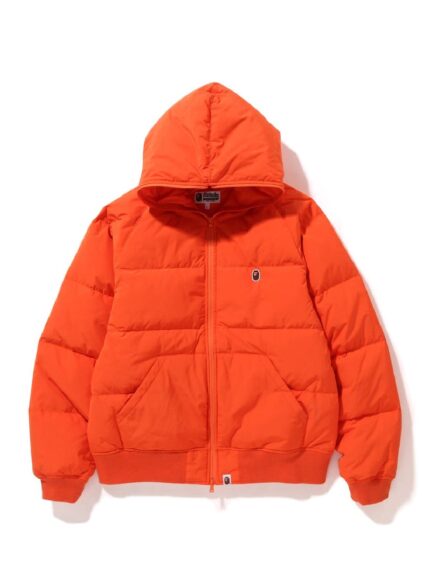 BAPE One Point Hoodie Down Jacket (FW22) - Orange
