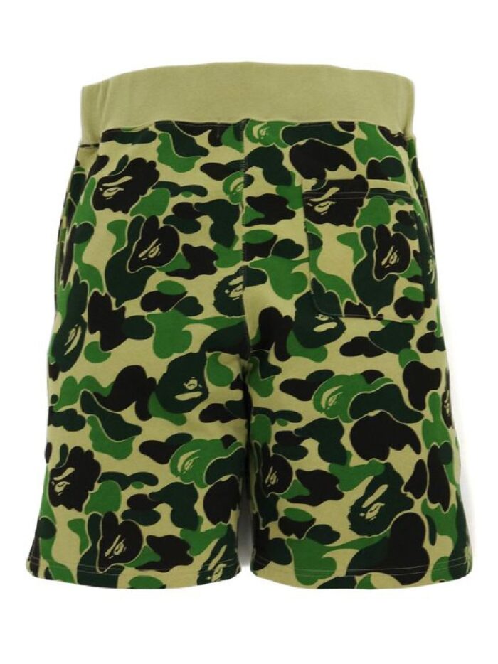 BAPE Big ABC Camo Shark Sweat Shorts - Green