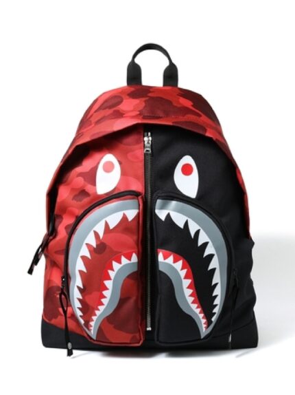 BAPE Color Camo Shark Day Pack - Red