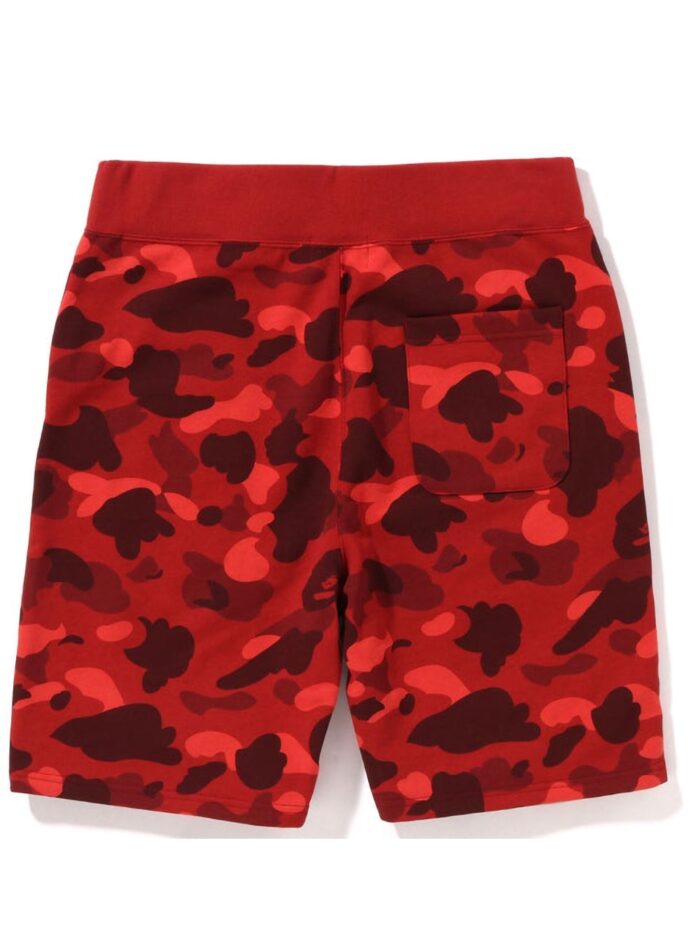BAPE Color Camo Sweat Shorts (SS22) - Red