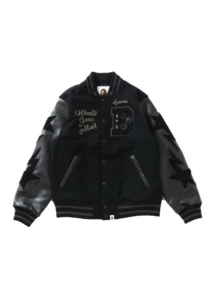 BAPE Varsity Jacket (FW21) - Black